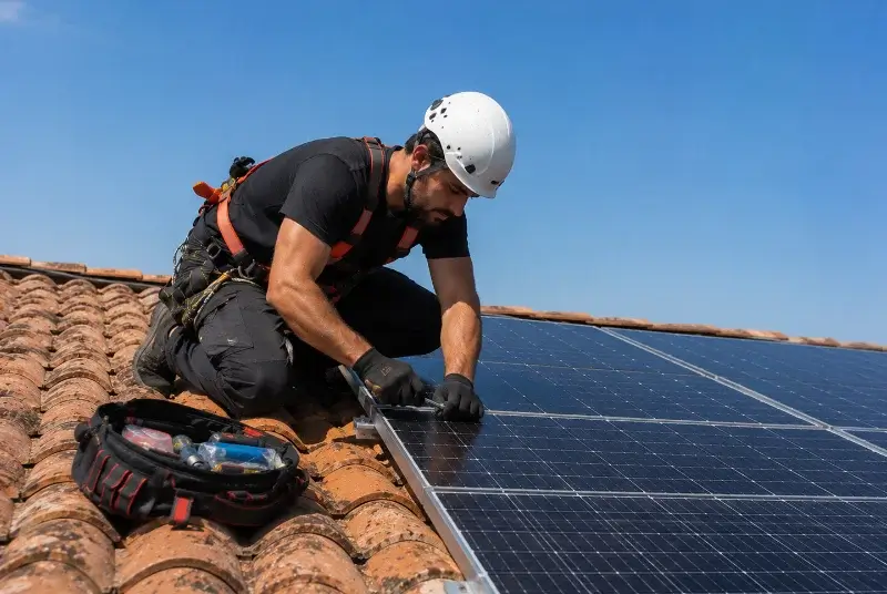 Maintenance et monitoring de panneaux solaires à Lespinasse